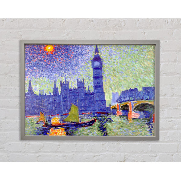 Marlow Home Co Claude Monet Themse Einzelner Bilderrahmen